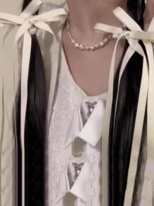 2pcs Women Bow Decor Preppy Style Hair Clip For Hair Decoration