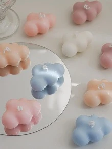 1 Khuôn Làm Nến Silicon, Khuôn Làm Nến Tự Làm Hình Đám Mây Sáng Tạo Cho Đồ Thủ Công - trắng - Xem 4