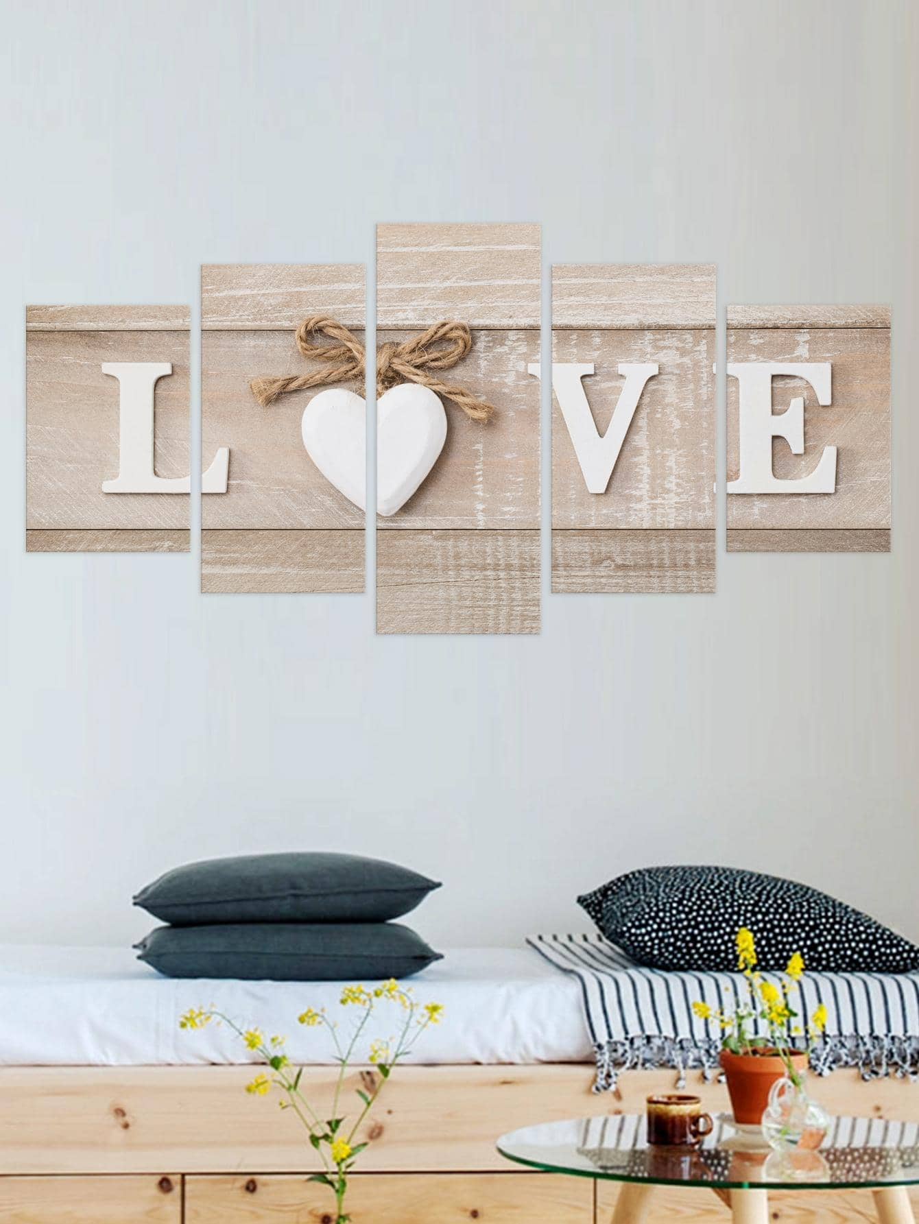 5入組字母圖案蝴蝶結裝飾彩色PVC防水裝飾貼紙適用於家庭裝飾 - 彩色 - 查看 1