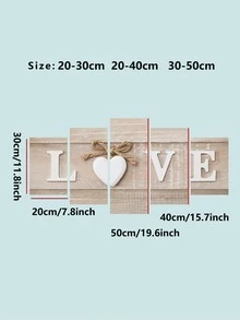 5入組字母圖案蝴蝶結裝飾彩色PVC防水裝飾貼紙適用於家庭裝飾 - 彩色 - 查看 4