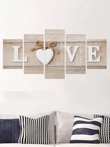 5入組字母圖案蝴蝶結裝飾彩色PVC防水裝飾貼紙適用於家庭裝飾 - 彩色 - 查看 3