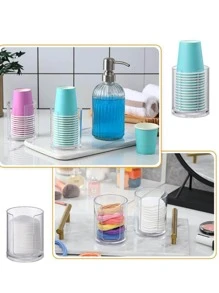 2 hộp đựng cốc trong suốt dùng một lần, hộp đựng cốc nhựa hiện đại cho gia đình - Trong sáng - Xem 5