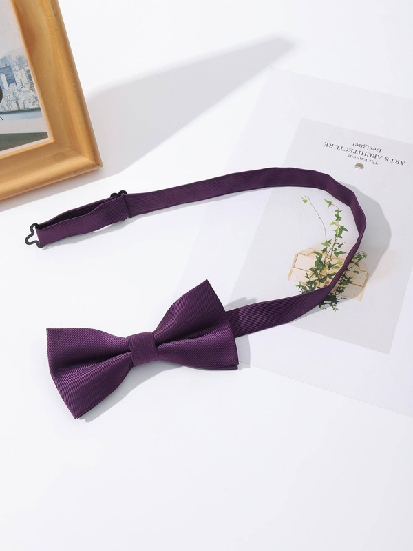 1pc Men Solid Casual Bow Tie For Daily Decoration Men Necktie