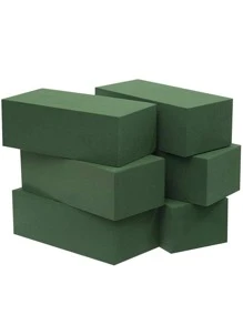 1 cái Bọt hoa thấm nước, Gạch bọt hoa màu xanh lá cây bằng nhựa tối giản cho bao bì hoa - màu xanh lá - Xem 7