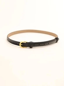 1入組女性字母扣飾時尚皮帶日常裝飾