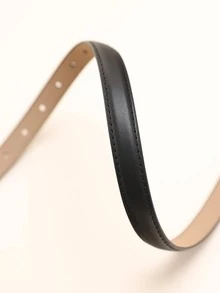 1入組女性字母扣飾時尚皮帶日常裝飾