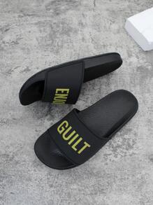 夏天時尚女士簡約風家庭輕便柔軟防滑拖鞋戶外耐磨減震拖鞋黑色大碼 - 黑色 - 查看 1