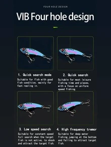 NIUTIANYANG Mồi câu cá hợp kim kẽm thiết kế 1pc - Nhiều màu - Xem 2
