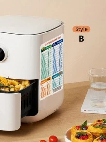 1入組PVC廚房冰箱現代字母圖案冰箱貼適用於家庭 - 彩色 - 查看 3