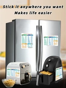 1入組PVC廚房冰箱現代字母圖案冰箱貼適用於家庭 - 彩色 - 查看 8