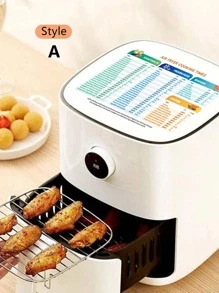 1入組PVC廚房冰箱現代字母圖案冰箱貼適用於家庭 - 彩色 - 查看 2