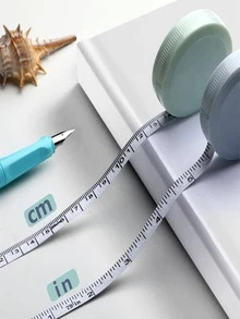 1/2/3 Băng Đo Bằng Nhựa Cầm Tay Thước Mềm Thước Dây Hai Mặt Có Thể Thu Vào Cho Thợ May, May Vá, Cơ Thể, Văn Phòng Và Thủ Công - Màu xanh lam - Xem 4