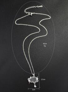 1 pièce Collier avec pendentif mode cuivre nuage pour femme pour cadeau de rencontre