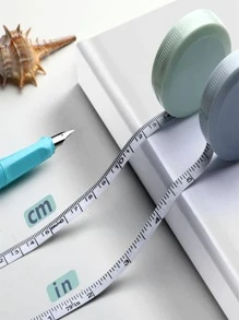 1pc Pink Soft Tape Measure, Body Sewing Flexible Ruler For Weight Loss Medical Body Measurement Sewing Tailor Craft - Baby Pink - View 4