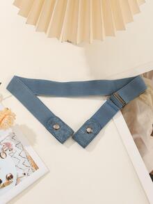 1 Thắt lưng nữ trang trí đính đá thông thường cho cuộc sống hàng ngày - Màu xanh lam - Xem 3