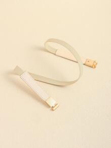 1 cái thắt lưng đơn giản tối giản cho phụ nữ cho cuộc sống hàng ngày - Màu be - Xem 6