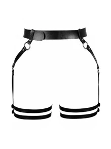 1pc Fashion PU Polyurethane Buckle Decor Body Chain For Women For Daily Decoration - Multicolor - View 2