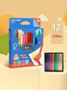 New Drawing Triangle Crayon, Clean Hands, Washable And Erasable, Graffiti, Paint, 1pc - Multicolor - View 1