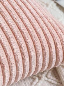 1入組素色粉色的靠墊套不附帶現代柔軟的抱枕套適用於家用的 - 粉色 - 查看 3