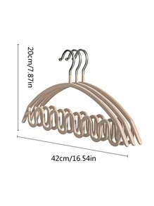 1 Bộ Sóng Thiết Kế Móc Treo Inox, Trắng Hộ Gia Đình Móc Treo Quần Áo Đa Năng - trắng - Xem 8