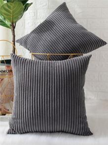 1入組素色灰色的靠墊套不附帶現代柔軟的抱枕套適用於家用的