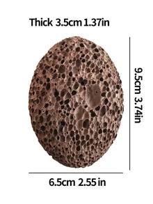 1 chiếc bàn chải chân hình đá bất đối xứng, đá Lava Creative tẩy tế bào chết cho phòng tắm - Nhiều màu - Xem 8