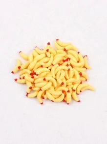 100pcs Worm Design PVC Soft Fishing Bait Lure - Multicolor - View 2