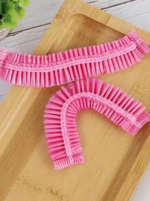 100 stuks transparante wegwerpdouchekapjes, eenvoudige PE-douchekapjes voor badkamer, badkamerdecoratie, zomer