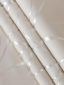 Estelar Textiler 2入組圖形圖案現代滌綸臥室和客廳遮光窗簾 - 杏色 - 查看 6