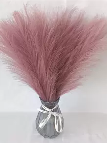 10pcs Polyester Artificial Reed, Modern Artificial Plant For Home Decor - Mauve Purple - View 5