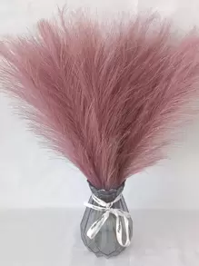 10pcs Polyester Artificial Reed, Modern Artificial Plant For Home Decor - Mauve Purple - View 3