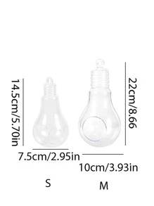 1 pieza Bombilla en forma de transparente colgante planta Soporte - transparente - Ver 3