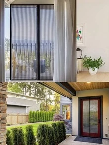 1 cái Polyester Nam Châm Đóng Cửa Muỗi Né - màu đen - Xem 4