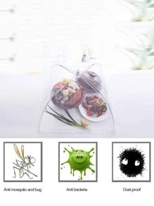 1 nắp đậy thức ăn có thể gập lại, nắp đậy thức ăn màu trắng hiện đại cho nhà bếp - trắng - Xem 5