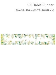 1 τμχ Τραπέζι με μοτίβο φύλλου, μοντερνιστικό πολυεστερικό τραπέζι για πάρτι γενεθλίων - Nhiều màu - Xem 3