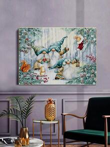 1set PMMA DIY Diamond Painting Without Frame, Gonk & Squirrel Pattern DIY Diamond Unframed Painting For Home Decor, Gift - Multicolor - View 3