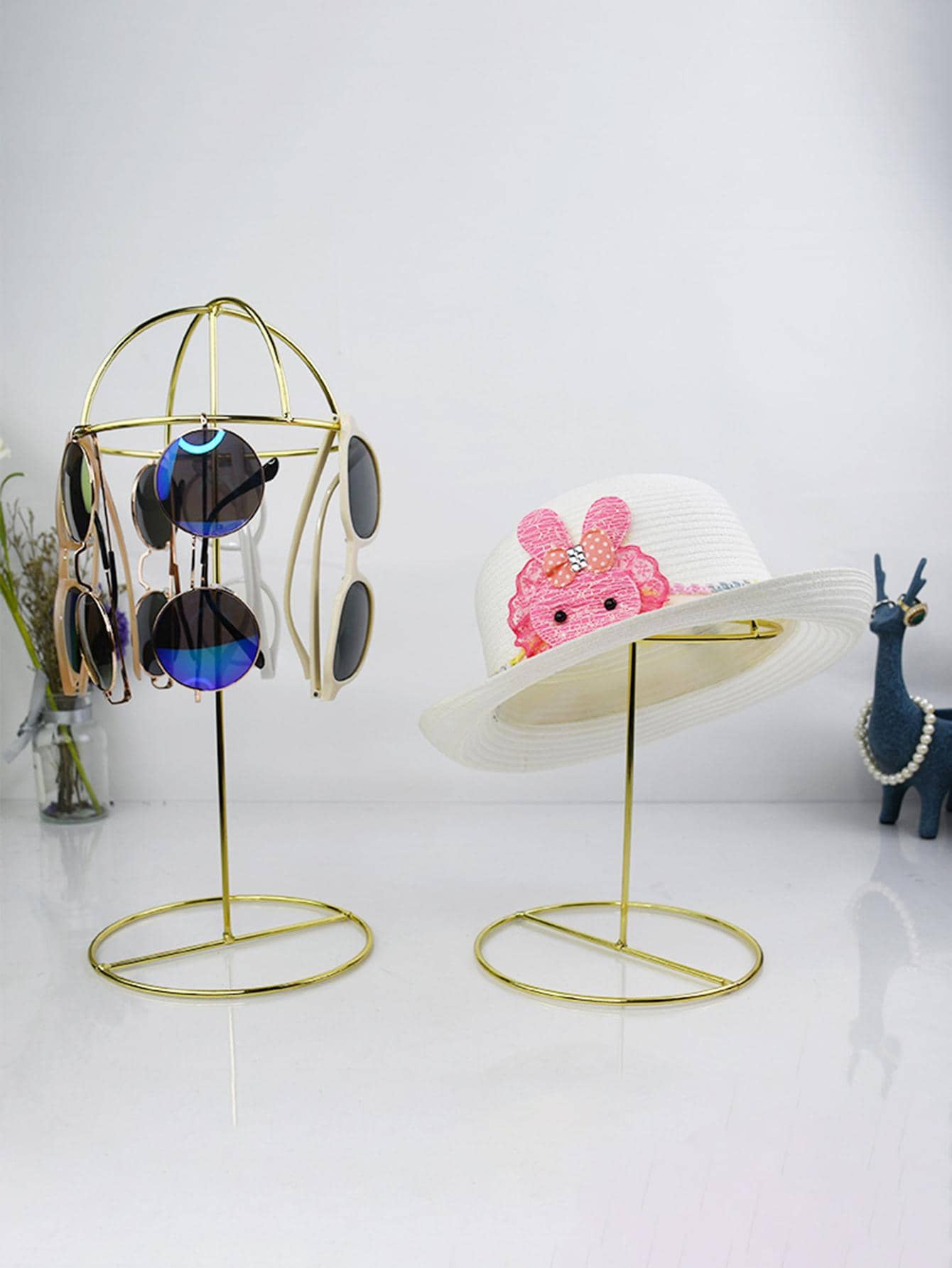 1pc Iron Multifunctional Hat Storage Rack