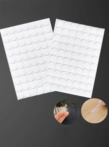 1pc 2cm Diameter Transparent Acrylic Double-Sided Adhesive, 70pcs/Pack