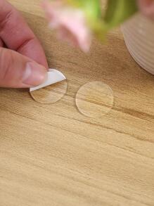 1pc 2cm Diameter Transparent Acrylic Double-Sided Adhesive, 70pcs/Pack