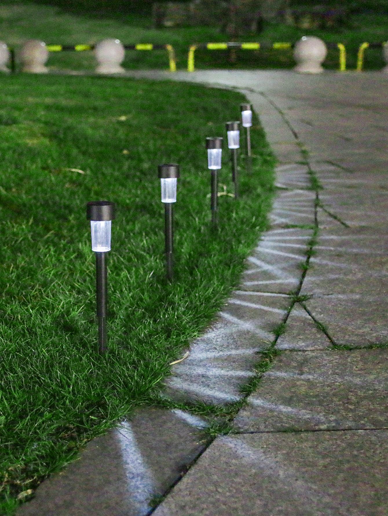 10 件/套 ABS 太阳能草坪灯，现代太阳能户外路径灯，户外花园照明，适用于路径、庭院、露台
