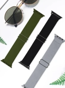 3 chiếc dây đeo đồng hồ đa năng rắn - Nhiều màu - Xem 3