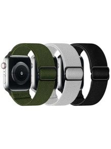 3 chiếc dây đeo đồng hồ đa năng rắn - Nhiều màu - Xem 1