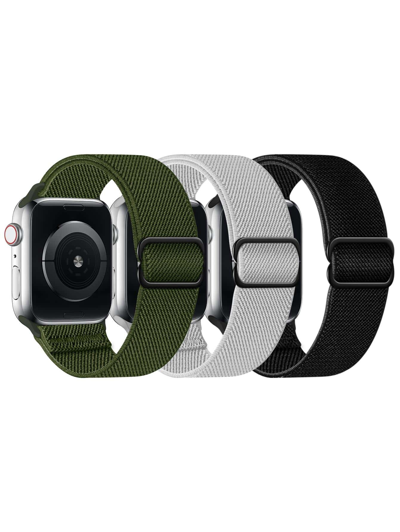 3 chiếc dây đeo đồng hồ đa năng rắn - Nhiều màu - Xem 1