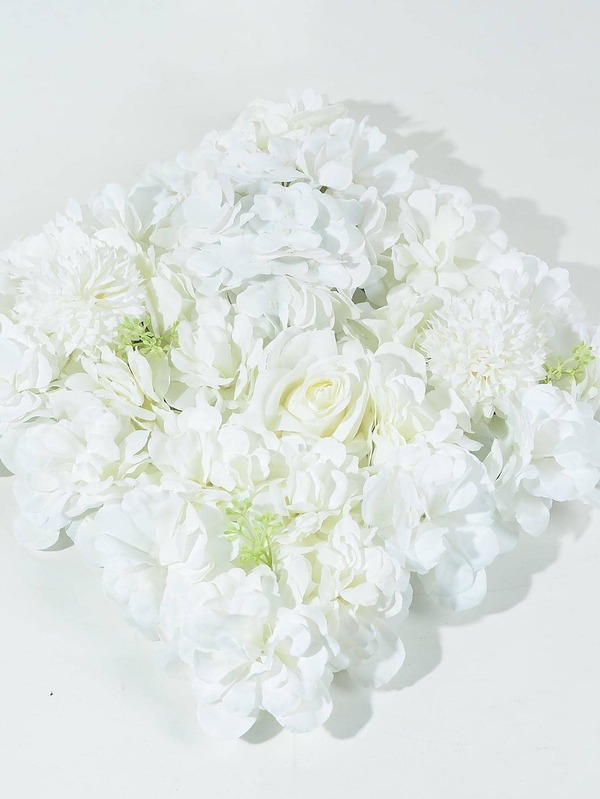 1pc Plastic Artificial Flower Wall Panel, Flower Wall Mat For Backdrop