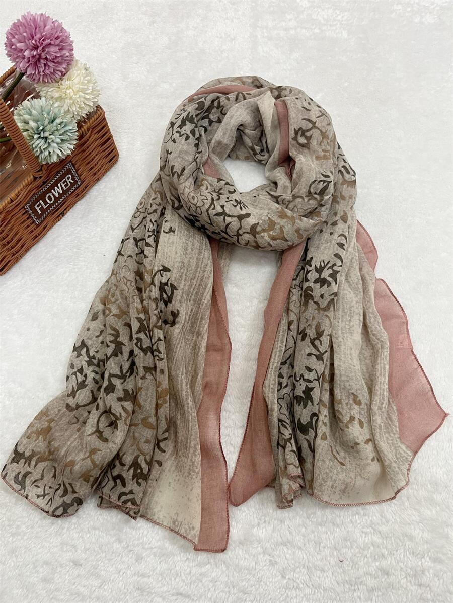 Boho 1pc Women Graphic Fashionable Scarf For Daily Life Winter Fall - Khaki - View 1