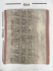 Boho 1pc Women Graphic Fashionable Scarf For Daily Life Winter Fall - Khaki - View 3