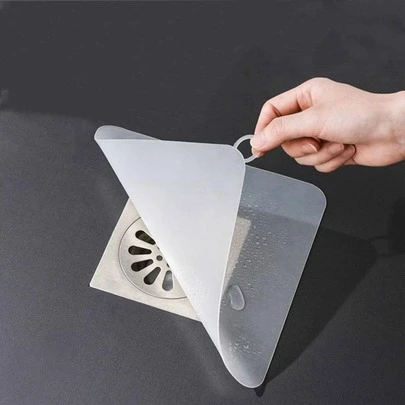 1 miếng nắp thoát nước sàn bằng silicon, nắp chống mùi cho ống thoát nước gia dụng màu trắng đơn giản dùng cho phòng tắm, trang trí phòng tắm, trang trí mùa thu, trở lại trường