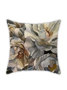 1 Stück Blume Muster, Kissenbezug mit ohne Modern Gewebe Dekorativer Kissenbezug für Leben Zuhause Dekor, - Verschiedenfarbig - Übersicht 3