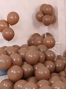 10英寸20/30/50入組復古橄欖綠葡萄酒紅墨綠氣球套裝,主題生日派對用品婚禮裝飾 - 咖啡棕 - 查看 1
