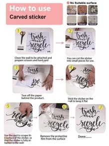 1入組PVC開關馬圖案開關插座牆貼 - 黑色 - 查看 4